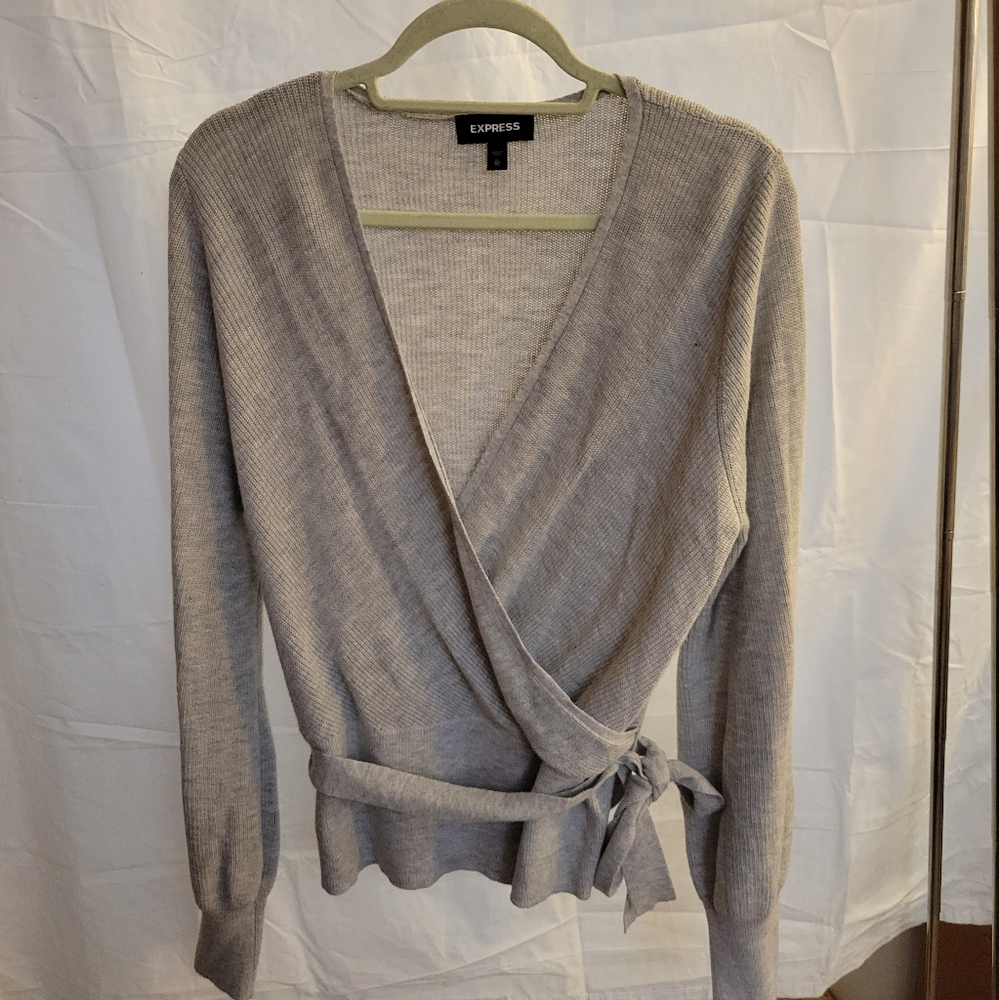 Faux Wrap Sweater